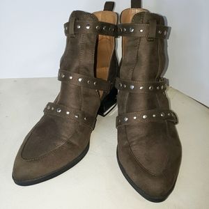 Call It Spring Ankle Boots Studs Straps Size 7.5